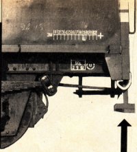 Federschaken und -b&ouml;cke eines Vorbild-SNCB-Tombereau