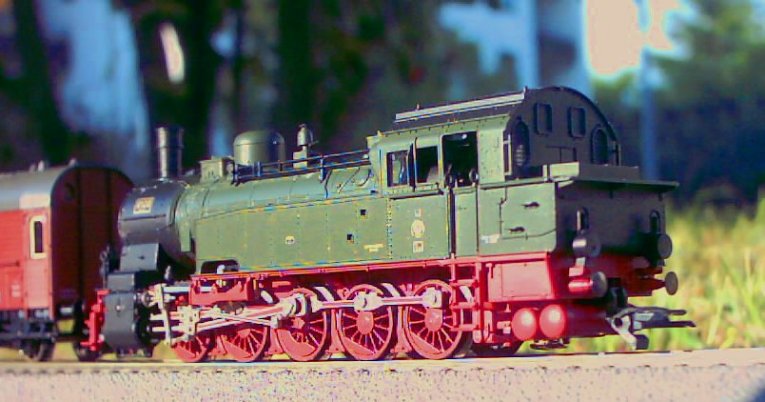 Lok von schr&auml;g hinten