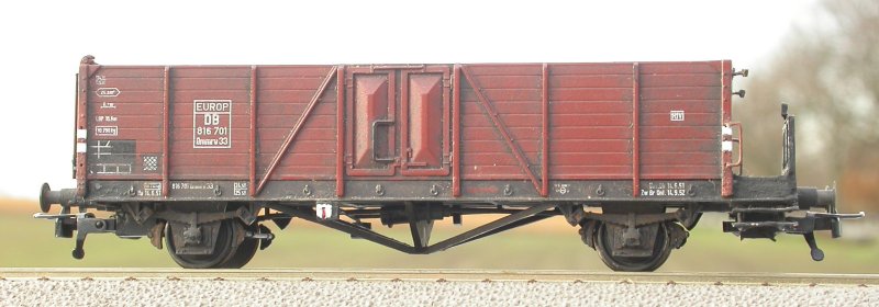 Ommru 33 mit Bremserb&uuml;hne (verfeinerter Liliput-Wagen)